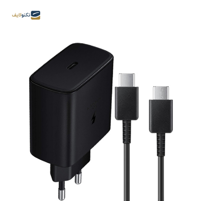 شارژر دیواری سامسونگ 5 ولت 3 آمپر بدون تبدیل مدل TA-845 توان 45 وات به همراه کابل تایپ سی - Travel Charger Samsung TA-845