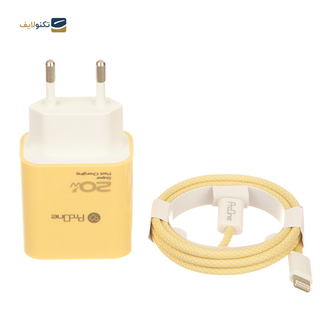  شارژر دیواری پرووان مدل PWC540 توان 20 وات به همراه کابل تایپ سی به لایتنینگ - ProOne PWC540 wall charger