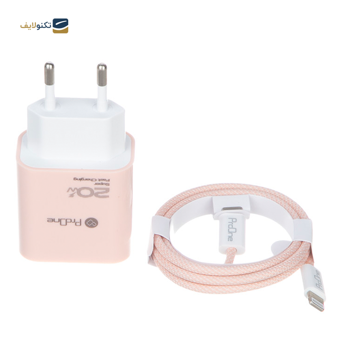  شارژر دیواری پرووان مدل PWC540 توان 20 وات به همراه کابل تایپ سی به لایتنینگ - ProOne PWC540 wall charger