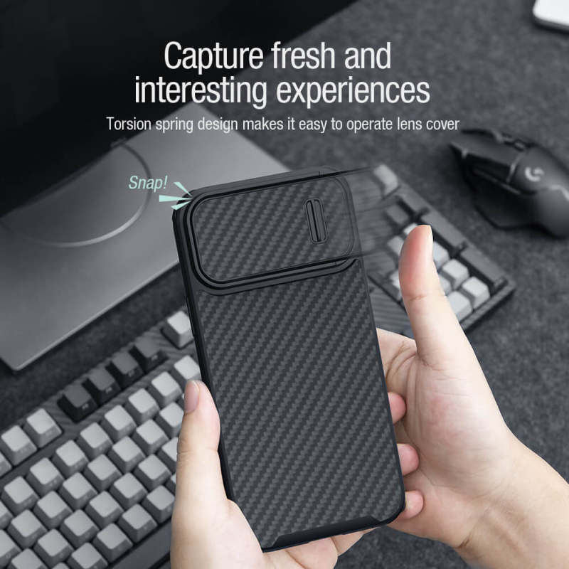 کاور گوشی اپل iPhone 14 Plus نیلکین مدل Synthetic fiber S Case - Nillkin Synthetic fiber S Case cover for iPhone 14 Plus