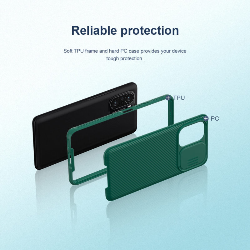 کاور گوشی شیائومی Poco F3 / Redmi K40 / K40 Pro / K40 Pro Plus / Mi 11i نیلکین مدل CamShield Pro - Nillkin CamShield Pro cover for PocoF3/Redmi K40/ K40 Pro/ K40 Pro Plus / Mi 11i