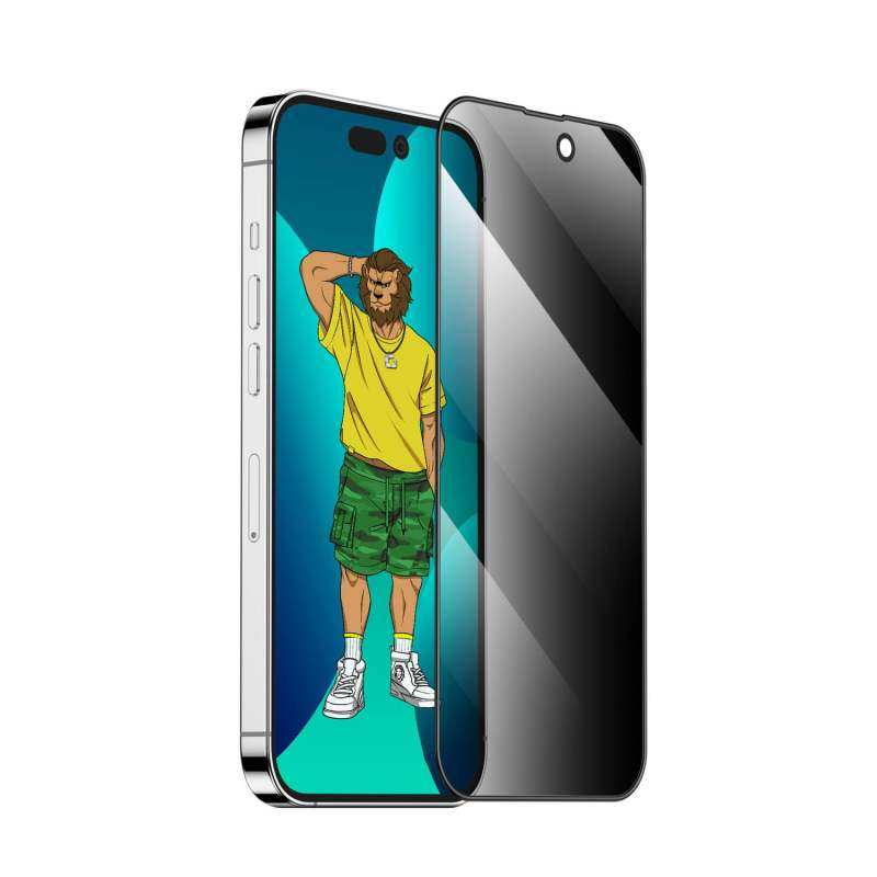گلس گوشی اپل iPhone 13 pro max / 14 Plus گرین حریم شخصی مدل Silicone-Pry-Plus - Green Lion Privacy Silicone-Pry-Plus iPhone 13 pro max / 14 Plus Screen Protector