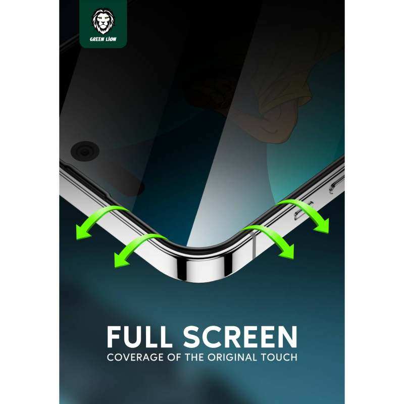گلس گوشی اپل iPhone 13 pro max / 14 Plus گرین حریم شخصی مدل Silicone-Pry-Plus - Green Lion Privacy Silicone-Pry-Plus iPhone 13 pro max / 14 Plus Screen Protector