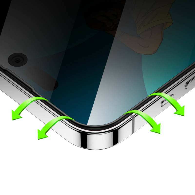 گلس گوشی اپل iPhone 13 pro max / 14 Plus گرین حریم شخصی مدل Silicone-Pry-Plus - Green Lion Privacy Silicone-Pry-Plus iPhone 13 pro max / 14 Plus Screen Protector