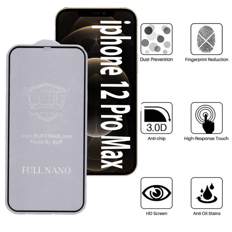 گلس گوشی اپل iPhonr 12 Pro max بوف مدل Nfx - Buff Nfx Apple iPhonr 12 Pro max Screen Protector