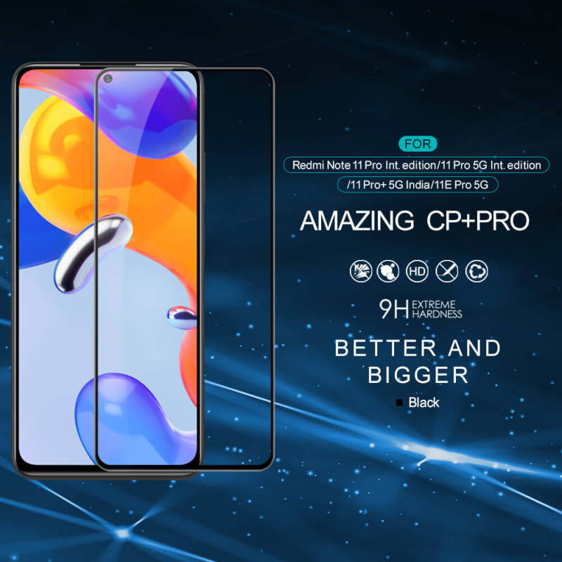 گلس گوشی شیائومی ردمی نوت 11 پرو 4G Global / ردمی نوت 11 پرو 5G Global / ردمی نوت 11E پرو 5G نیلکین مدل CP Plus Pro - Nillkin CP Plus Pro Xiaomi Redmi Note 11 Pro 4G Global / Redmi Note 11 Pro 5G Global / Redmi Note 11E Pro 5G Glass Screen Protector
