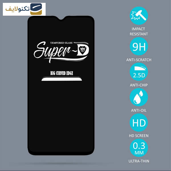 گلس گوشی شیائومی Redmi Note 8 مدل Super D - Super D Screen Protector For Xiaomi Redmi Note 8