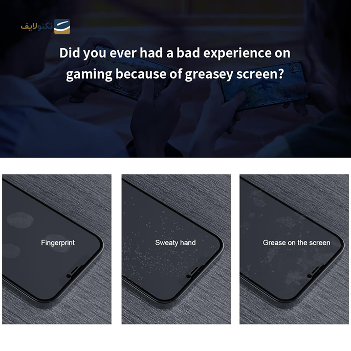  محافظ صفحه نمایش مات نیلکین مدل Amazing Fog Mirror مناسب برای گوشی iPhone 13 Pro Max - Nillkin Amazing Fog Mirror Full coverage matte tempered glass for Apple iPhone 13 Pro Max