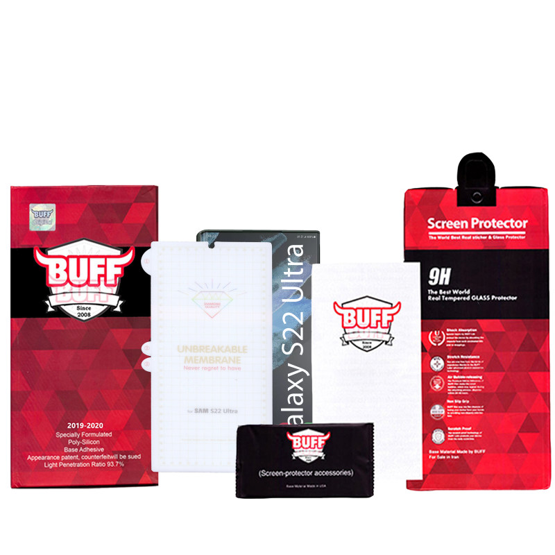 گلس گوشی سامسونگ Galaxy S22 Ultra بوف مدل Hydrogel - Buff Hydrogel Samsung Galaxy S22 Ultra Screen Protector