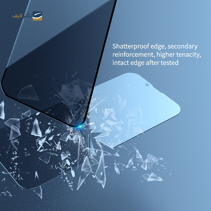  محافظ صفحه نمایش حریم شخصی نیلکین مدل Amazing Guardian مناسب برای گوشی iPhone 13 Pro Max - illkin Amazing Guardian Full coverage privacy tempered glass for Apple iPhone 13 Pro Max