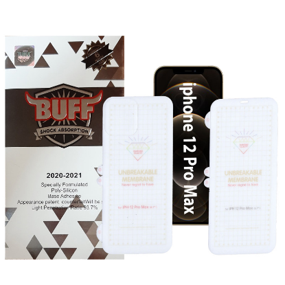 محافظ صفحه نمایش و پشت گوشی اپل iPhone 12 Pro Max بوف مدل Hg15 - Buff Hg15 Apple iPhone 12 Pro Max Screen and Back Glass Protector