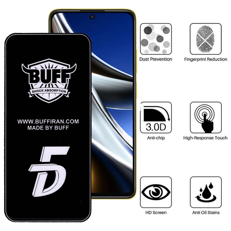 گلس گوشی پوکو X4 Pro 5G بوف مدل5D F33 - Buff 5D F33 Poco X4 Pro 5g Screen Protector