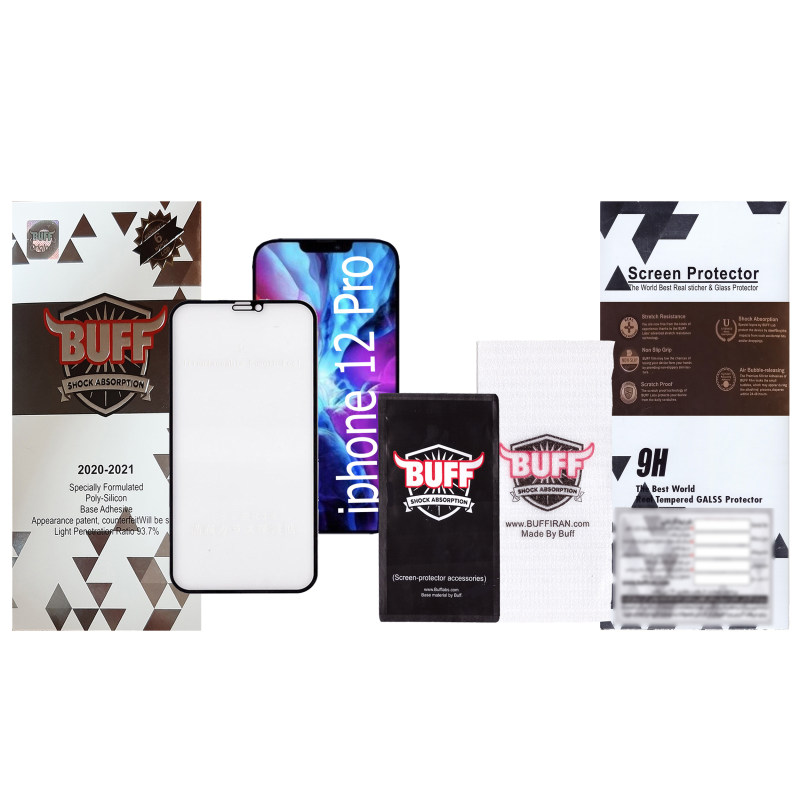 گلس گوشی اپل iPhone 12 Pro بوف مات مدل Fm33 - Buff Fm33 Apple iPhone 12 Pro Matte Glass Screen Protector