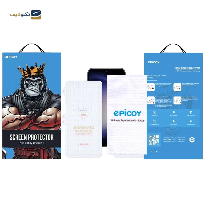 گلس گوشی سامسونگ Galaxy S23 Plus اپیکوی مدل Hydrogel - epicoy Hydrogel Screen Protector For Samsung Galaxy S23 Plus