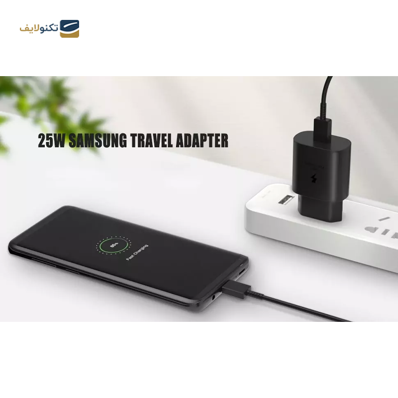  شارژر دیواری سامسونگ 25 وات مدل EP-TA800 دو پین - Samsung EP-TA800 25 Watt 2 Pin Wall Charger