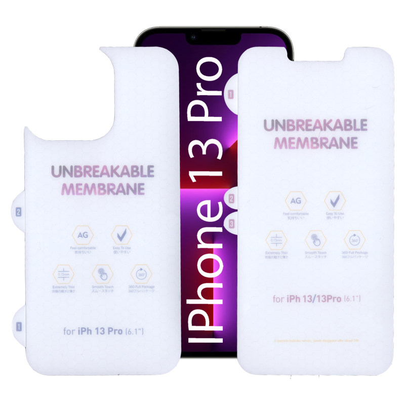 گلس گوشی اپل iPhone 13 Pro بوف مات مدل Hydrogel-matte به همراه محافظ پشت گوشی - Buff Hydrogel-matte iphone 13 Pro Screen Protector