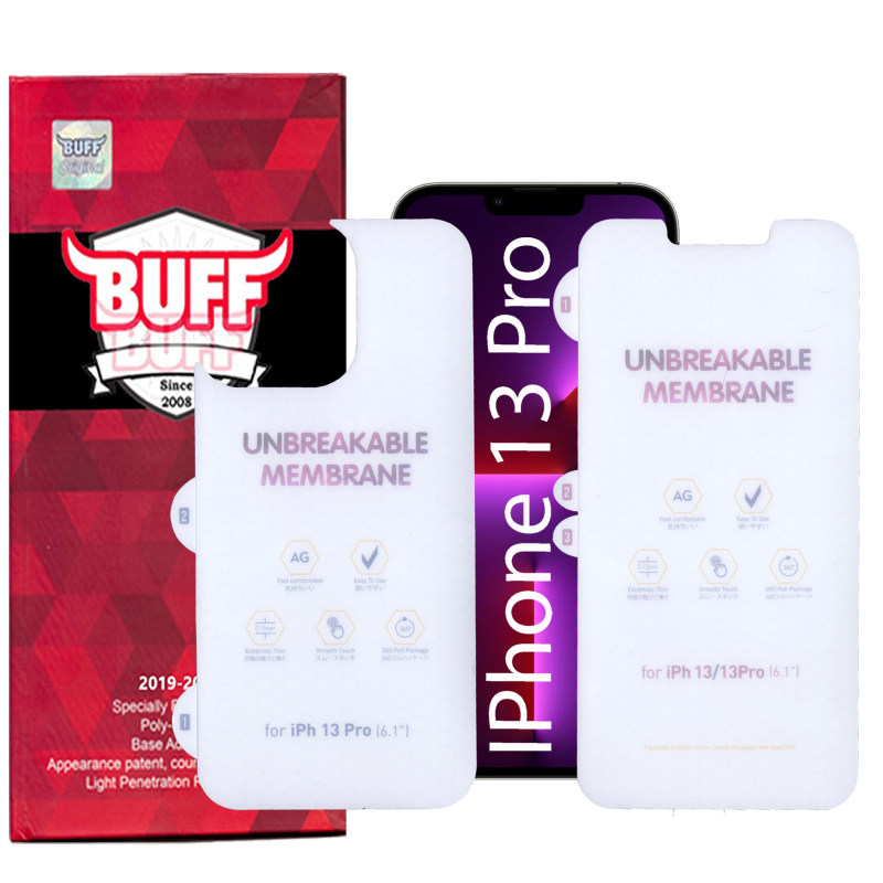 گلس گوشی اپل iPhone 13 Pro بوف مات مدل Hydrogel-matte به همراه محافظ پشت گوشی - Buff Hydrogel-matte iphone 13 Pro Screen Protector