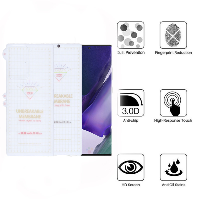 محافظ صفحه نمایش و پشت گوشی سامسونگ گلکسی Note 20 Ultra بوف مدل Hg15 - Buff Hg15 Galaxy note 20 ultra Screen and back Protector