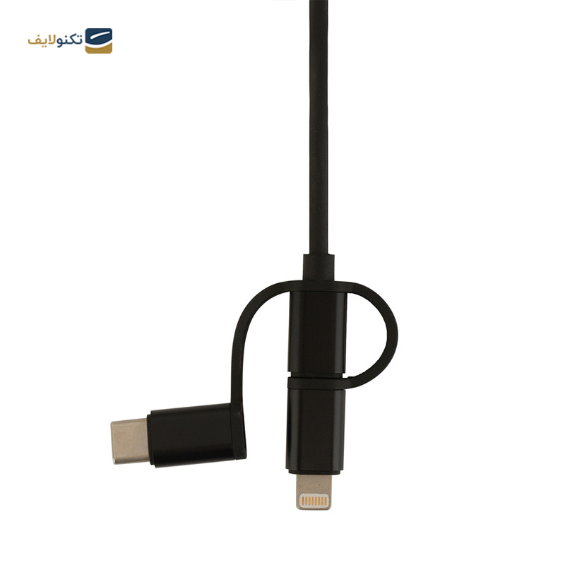 مبدل microUSB/ لایتنینگ/ USB-C به HDMI/VGA/AV پرووان مدل PHU560 - proOne PHU560 microUSB/ Lightning/ USB-C to HDMI/VGA/AV OTG Adapter