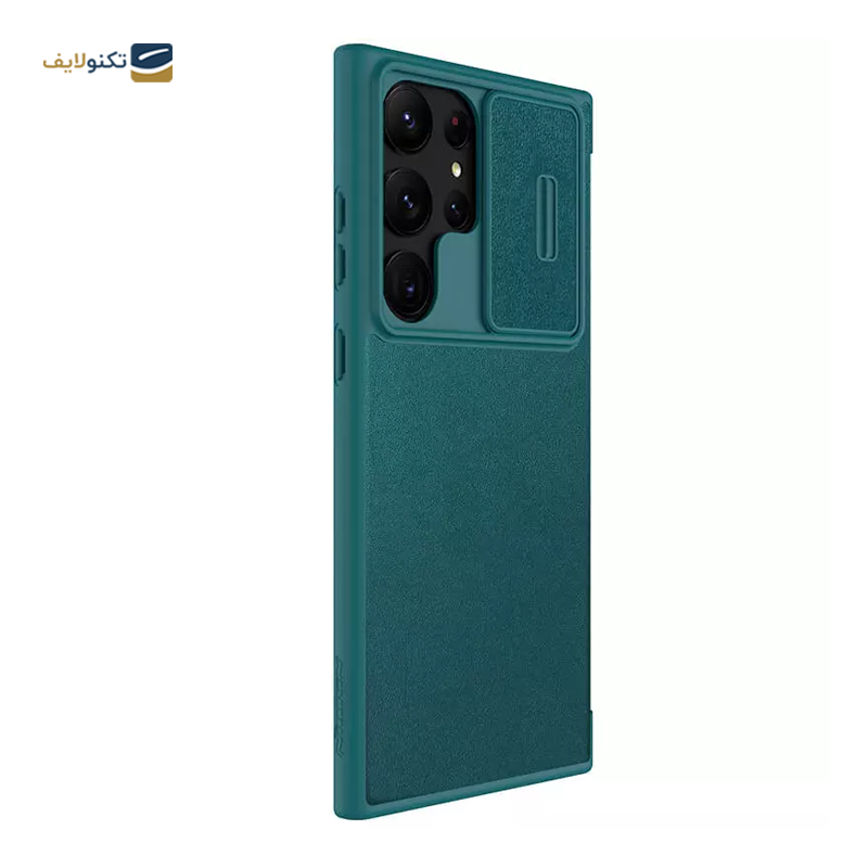 کیف کلاسوری گوشی سامسونگ Galaxy S23 Ultra نیلکین مدل Qin Pro Plain Leather Cloth - Nillkin Qin Pro Plain Leather Cloth Case For Samsung Galaxy S23 Ultra