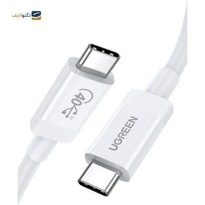 کابل تبدیل USB-C به USB-C یوگرین US506 مدل 40113 طول 0.8 متر - UGREEN US506 40113 40Gbps USB-C Cable 0.8m