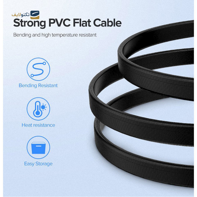کابل تبدیل SATA 3.0 راست به 90 درجه یوگرین US217 مدل 30797 طول 0.5 متر - UGREEN US217 30797 Angled SATA 3.0 Data Cable 0.5m