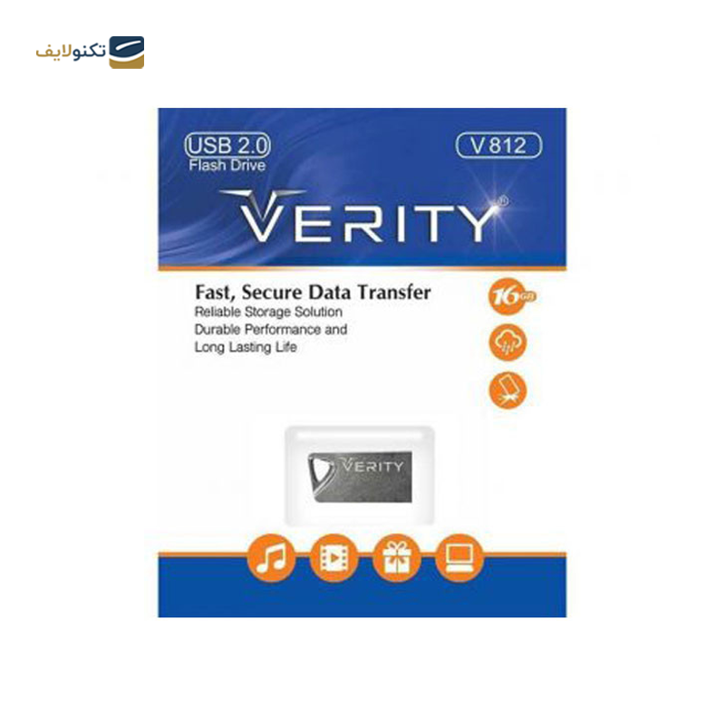فلش مموری وریتی مدل V812 ظرفیت 16 گیگابایت - Verity V812 Flash Memory - 16GB