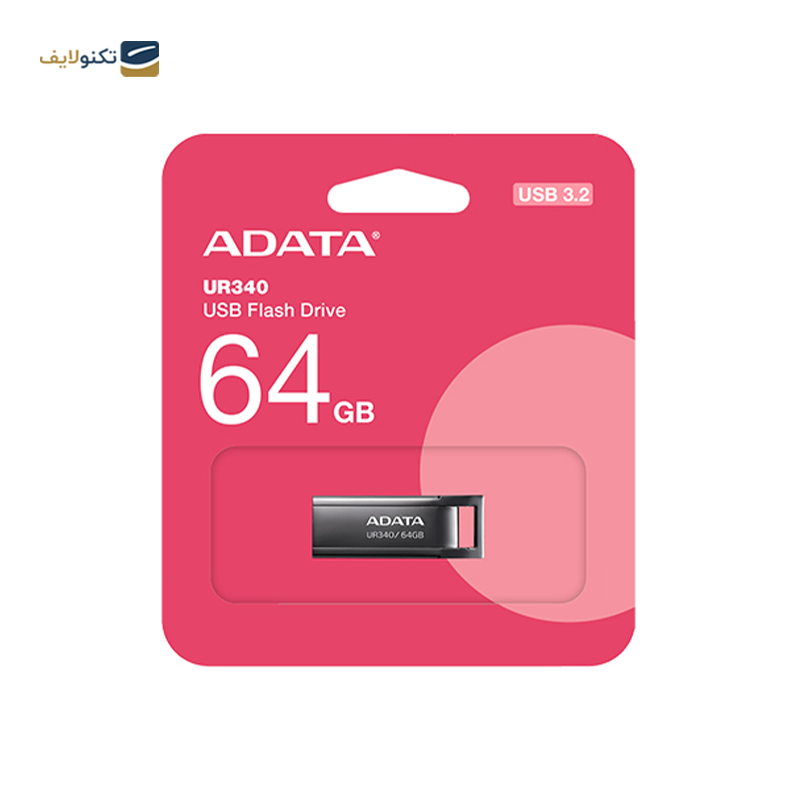 فلش مموری ای دیتا مدل UR340 ظرفیت 64 گیگابایت - ADATA UR340 Flash Memory - 64GB