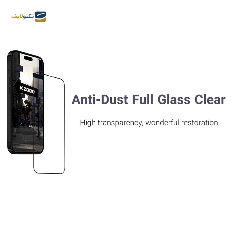 گلس گوشی اپل iPhone 14 Pro Max کی-زد دوو مدل Anti-Dust - KZDOO Anti-Dust iPhone 14 Pro Max Screen Protector