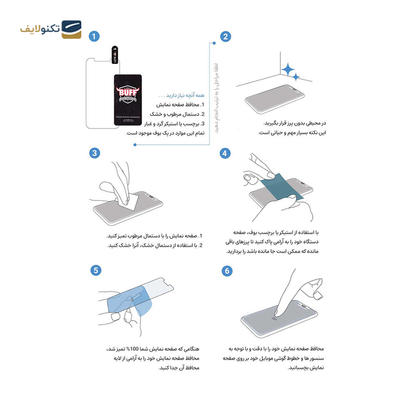 گلس گوشی سامسونگ Galaxy A73 - A72 بوف مدل Muscle-Bull - BUFF Muscle-Bull Screen Protector for Samsung Galaxy A73 - A72