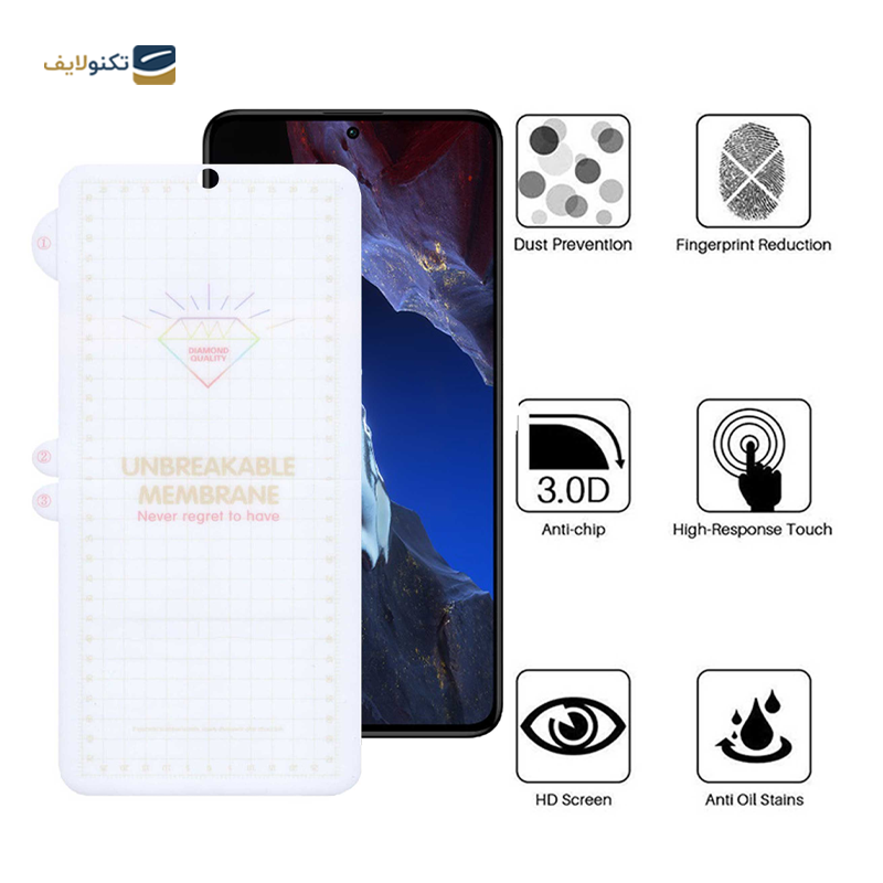 گلس گوشی شیائومی Redmi Note 12 Turbo بوف مدل Hydrogel-G - Buff Hydrogel-G Screen Protector for Xiaomi Redmi Note 12 Turbo - Poco F5 Pro - Poco F5