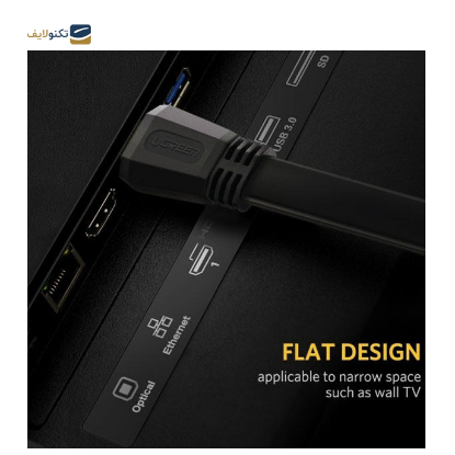کابل HDMI یوگرین ED015 مدل 50820 طول 3 متر - UGREEN ED015 50820 HDMI Flat Cable