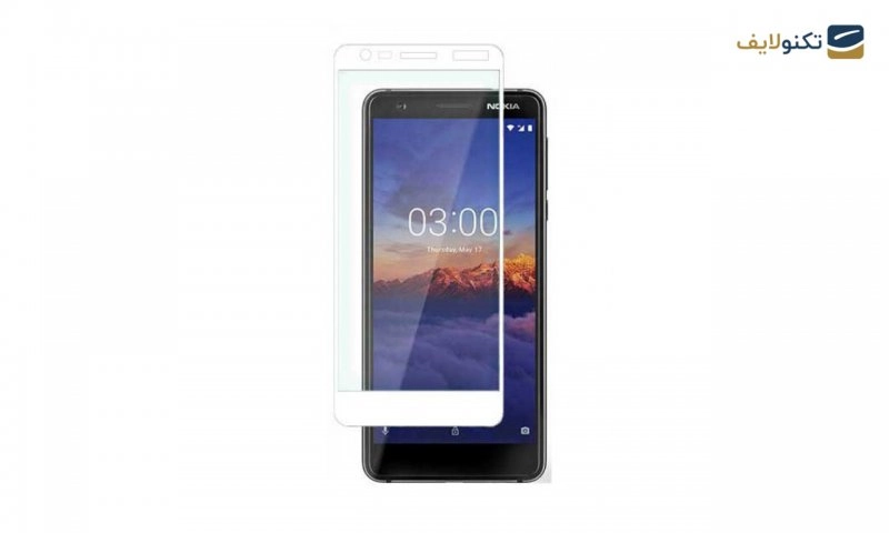 محافظ صفحه شیشه ای تمام چسب نوکیا Nokia 3.1 2018 - 