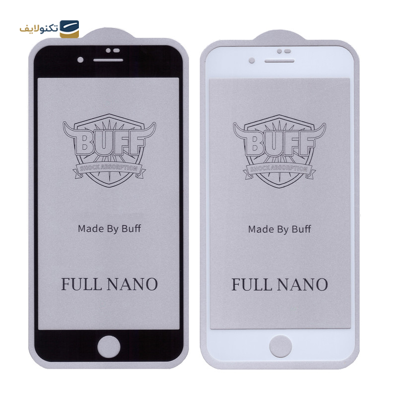 گلس گوشی اپل iPhone 8 Plus - 7 Plus بوف مدل Full Nano-G - Buff Full Nano-G Screen Protector For iPhone 8 Plus - 7 Plus