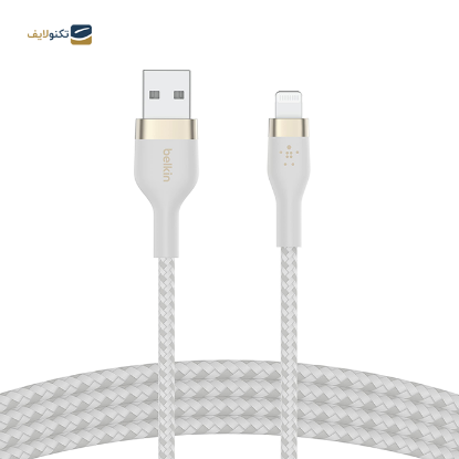 کابل تبدیل USB-A به لایتنینگ بلکین مدل CAA010bt1M طول 1 متر  - Belkin CAA010bt1M BoostCharge Pro Flex Braided USB-A to Lightning Cable