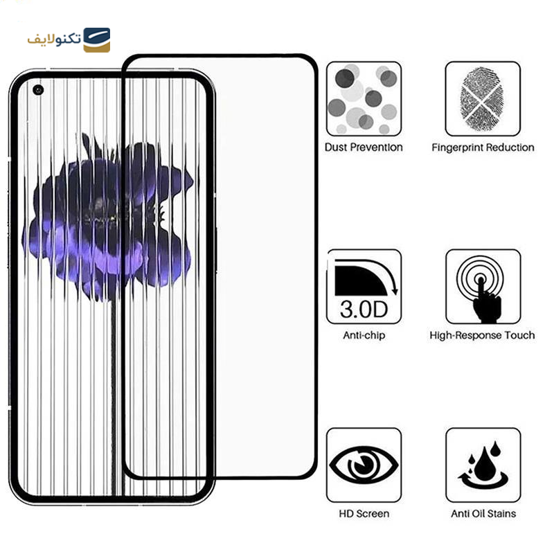 گلس گوشی ناتینگ Phone 1 بوف مدل 5D-Full  - BUFF 5D-Full Glass Screen Protector for Nothing Phone 1