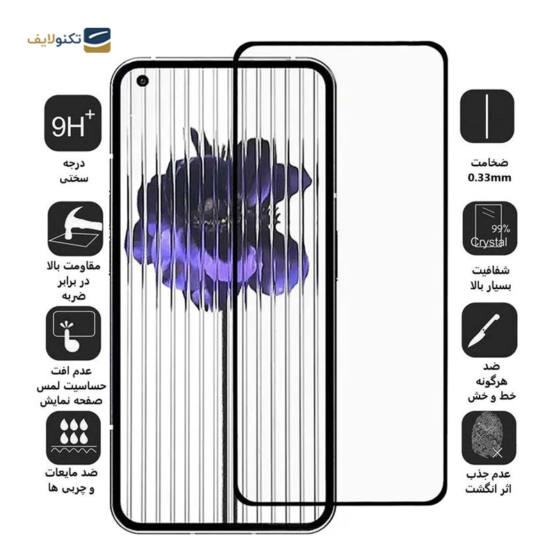گلس گوشی ناتینگ Phone 1 بوف مدل 5D-Full  - BUFF 5D-Full Glass Screen Protector for Nothing Phone 1