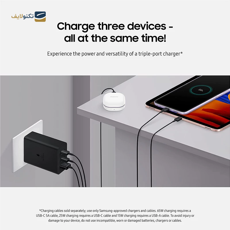 شارژر دیواری سامسونگ مدل EP-T6530 توان 65 وات - Samsung EP-T6530 wall Charger 65W