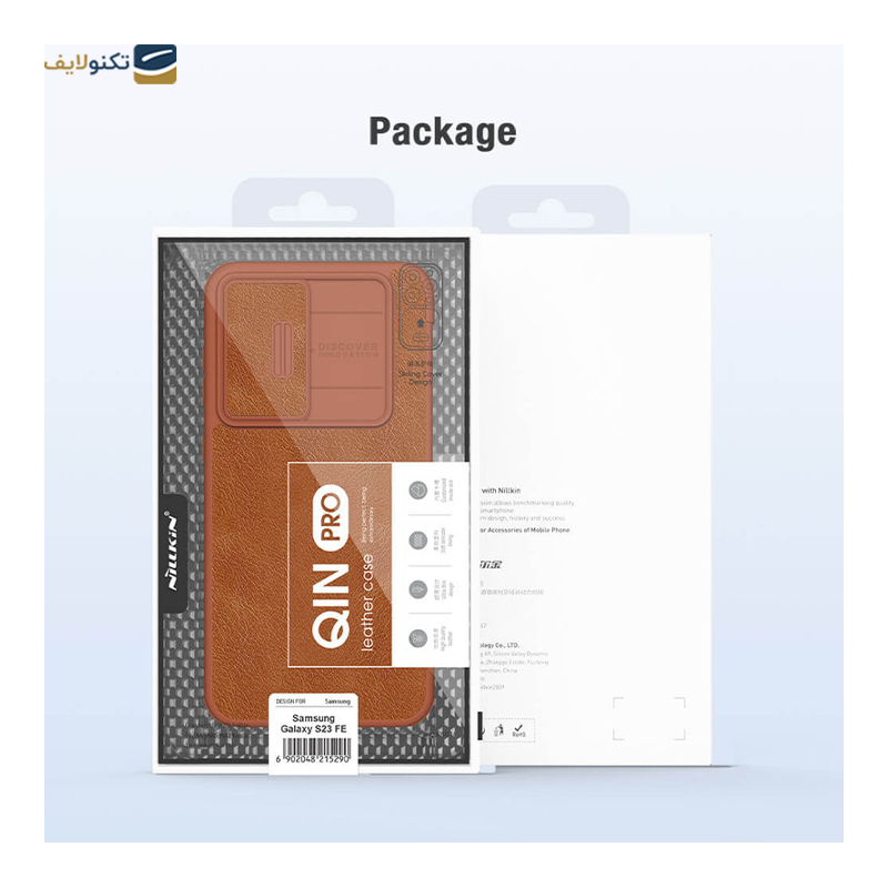 کیف کلاسوری گوشی سامسونگ Galaxy S23 FE نیلکین مدل Qin Pro Leather - Nillkin Qin Pro Leather Cover for Samsung Galaxy S23 FE