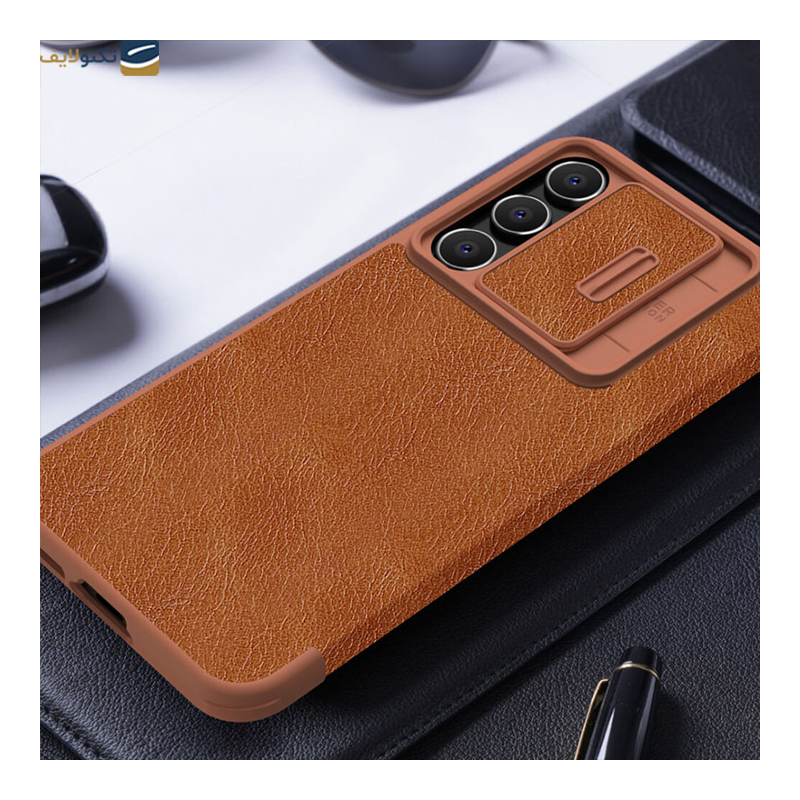کیف کلاسوری گوشی سامسونگ Galaxy S23 FE نیلکین مدل Qin Pro Leather - Nillkin Qin Pro Leather Cover for Samsung Galaxy S23 FE