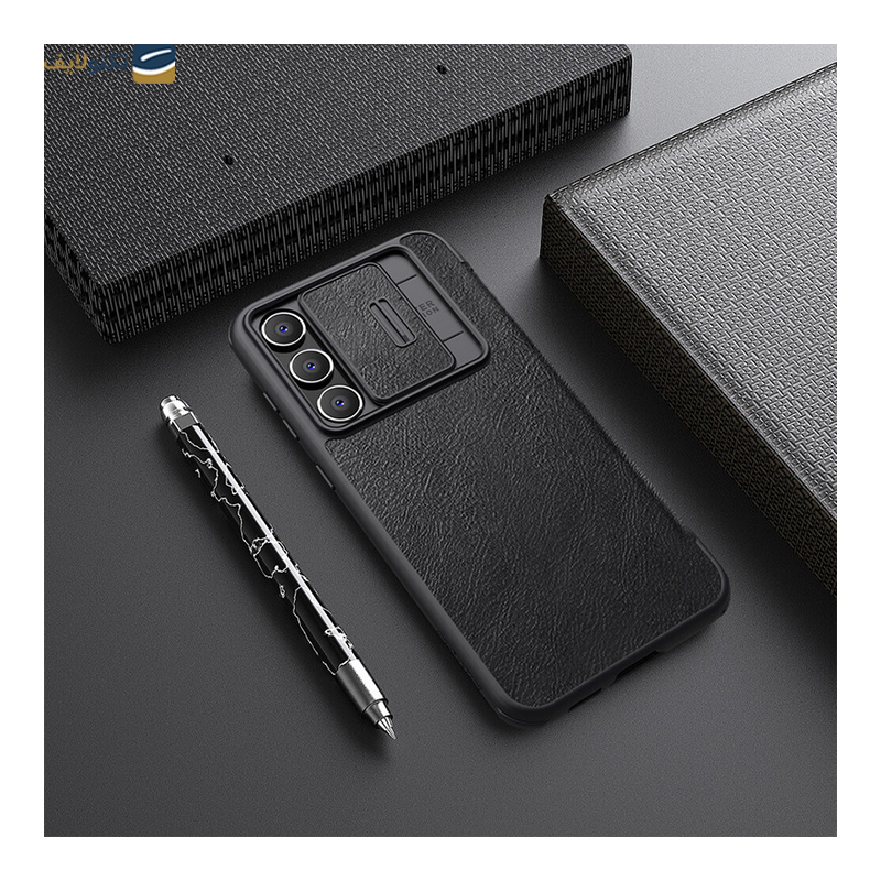 کیف کلاسوری گوشی سامسونگ Galaxy S23 FE نیلکین مدل Qin Pro Leather - Nillkin Qin Pro Leather Cover for Samsung Galaxy S23 FE