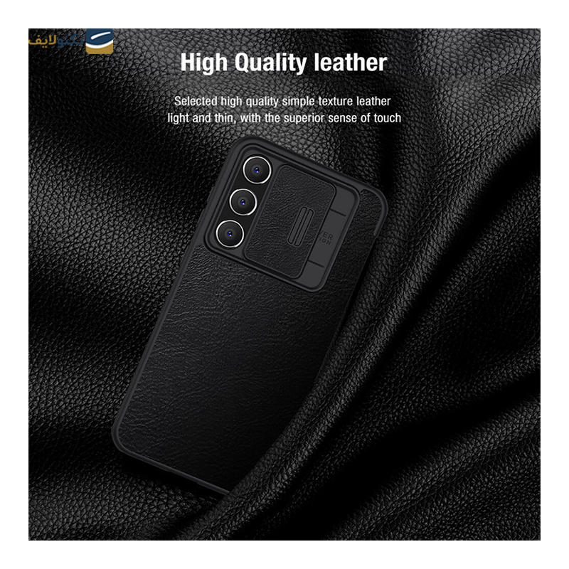 کیف کلاسوری گوشی سامسونگ Galaxy S23 FE نیلکین مدل Qin Pro Leather - Nillkin Qin Pro Leather Cover for Samsung Galaxy S23 FE