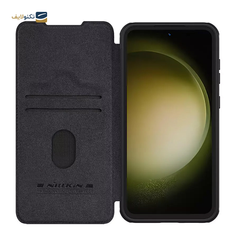 کیف کلاسوری گوشی سامسونگ Galaxy S23 FE نیلکین مدل Qin Pro Leather - Nillkin Qin Pro Leather Cover for Samsung Galaxy S23 FE