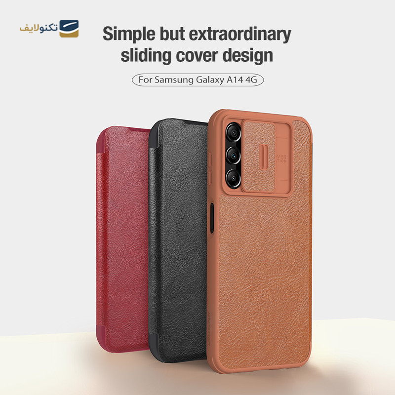 کیف کلاسوری گوشی سامسونگ Galaxy A14 4G نیلکین مدل Qin Pro Leather - Nillkin Qin Pro Leather cover for Samsung Galaxy Galaxy A14 4G