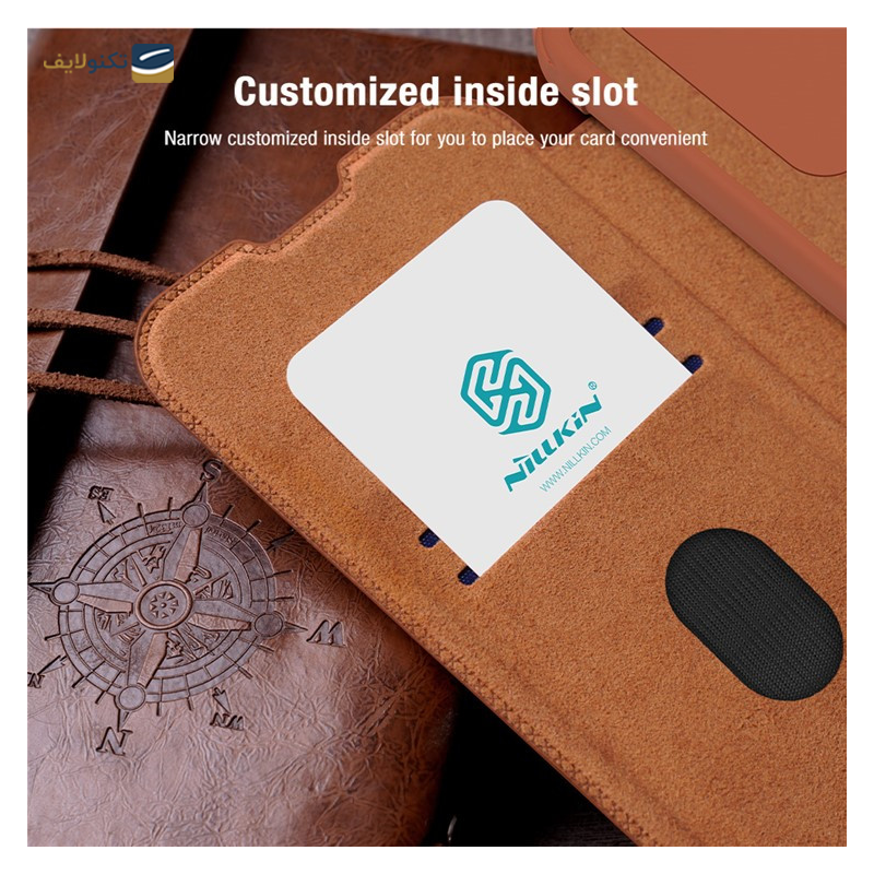 کیف کلاسوری گوشی سامسونگ Galaxy A14 4G نیلکین مدل Qin Pro Leather - Nillkin Qin Pro Leather cover for Samsung Galaxy Galaxy A14 4G