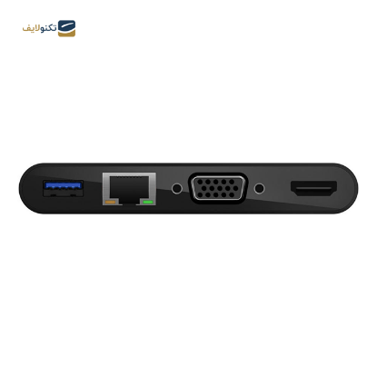 هاب USB-C بلکین 4 پورت مدل AVC005btBK - Belkin AVC005btBK USB-C Hub 4-in-1 Multimedia Adapter