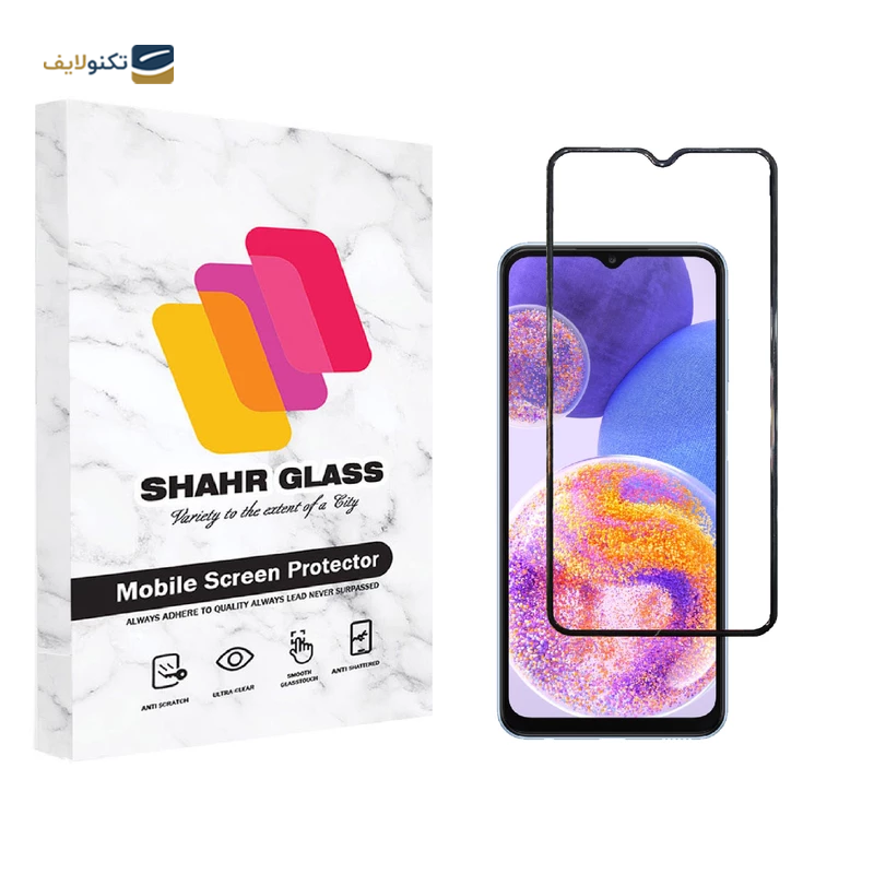 گلس گوشی سامسونگ Galaxy A23 شهر گلس مدل WEVA - Shahr Glass WEVA Samsung Galaxy A23 Screen Protector