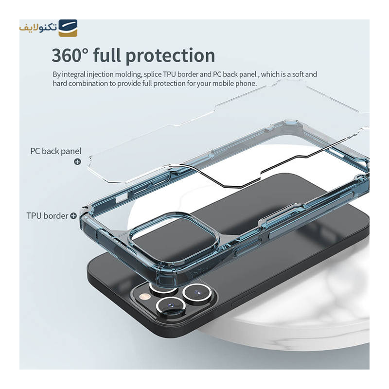 کاور گوشی اپل iPhone 13 Pro Max نیلکین مدل Nature TPU Pro  - Nillkin Nature TPU Pro Cover for iPhone 13 Pro Max