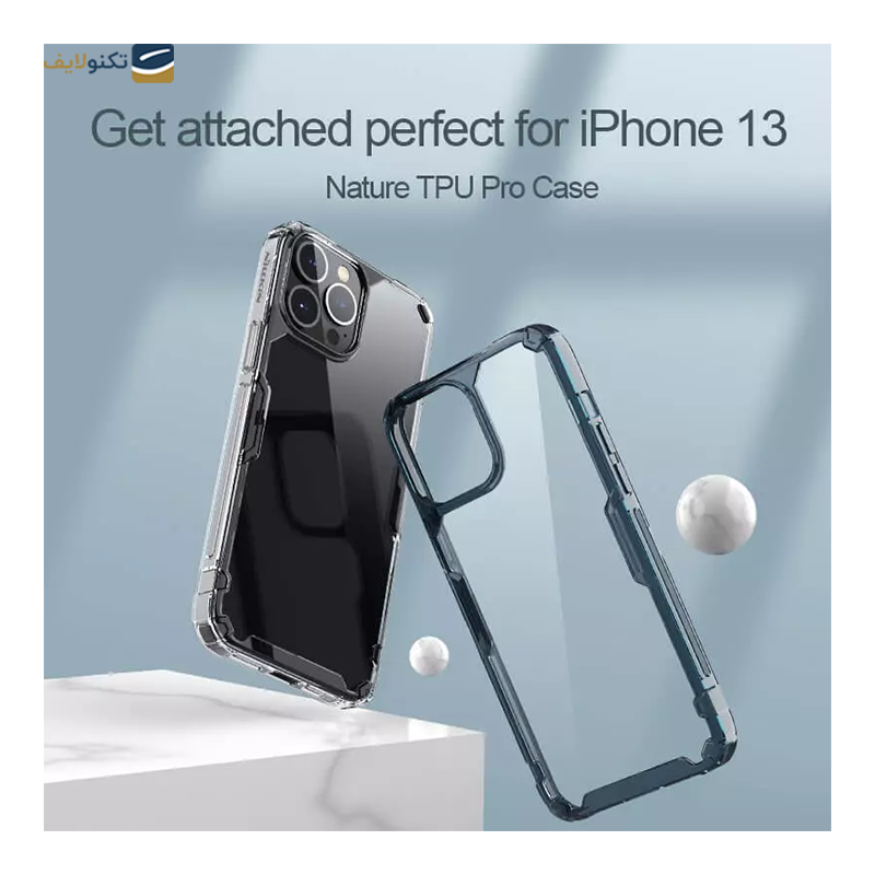 کاور گوشی اپل iPhone 13 Pro Max نیلکین مدل Nature TPU Pro  - Nillkin Nature TPU Pro Cover for iPhone 13 Pro Max