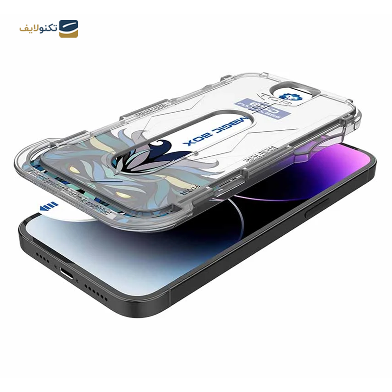 گلس گوشی اپل iPhone 13 Pro Max - 14 plus لیتوو مدل D+ Tools Magic Glass Box به همراه کیت نصب - Lito D+ Tools Magic Glass Box Screen Protector for iPhone 13 Pro Max - 14 plus